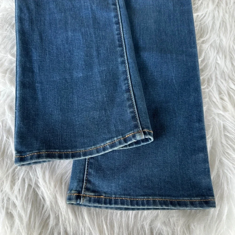 Old Navy Jeans Pants Mid Rise Kicker Boot Cut Blue Wash Denim Casual Size 4 - Picture 6 of 9